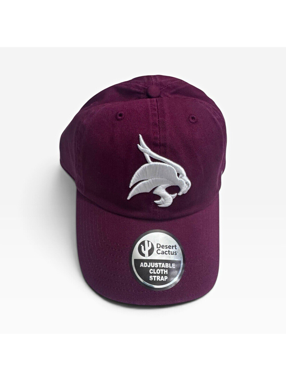 Desert Cactus Adjustable Men's Texas State University Baseball Cap, One Size